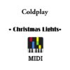 Christmas Lights - Coldplay, Download Midi File For Christmas Lights Online