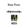 Katy Perry – Firework, download Katy Perry Firework midi file online